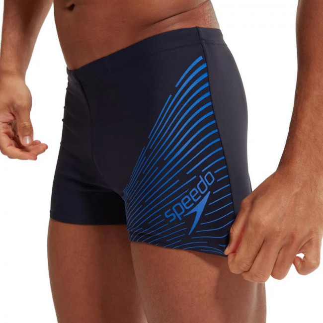 Плавки SPEEDO Medley Logo Asht Am, 8-1135416902-6902, р.38 (рос.54), полиэстер, черно-синий 