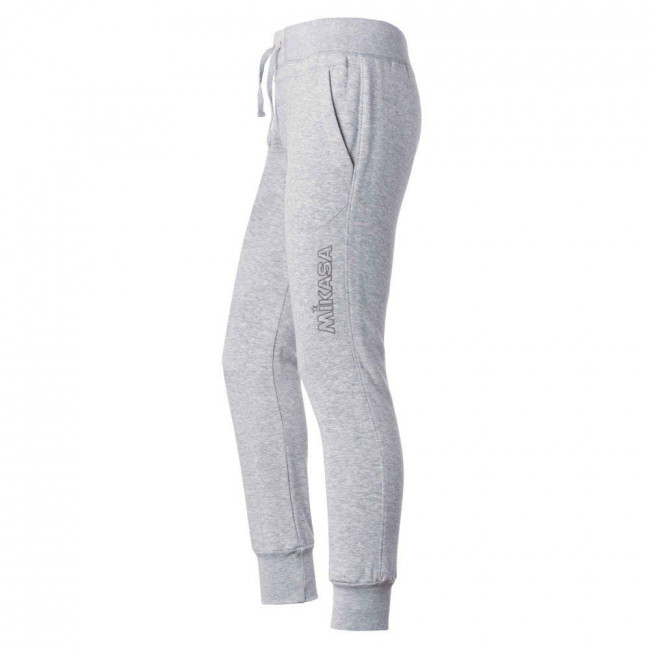 Брюки трен. жен. MIKASA MT628-0197-S, р.S, 70% хлопок 30% полиэстер, серый 