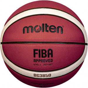 Мяч баскетбольный MOLTEN B7G3850 р.7, FIBA Appr, синт.комп.кожа (ПУ),12 пан,бут.кам,нейл.корд,кор-беж-чер