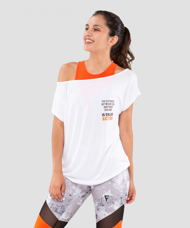 Женская футболка Ease Off white FA-WT-0202-WHT, белый Женская футболка Ease Off white FA-WT-0202-WHT, белый