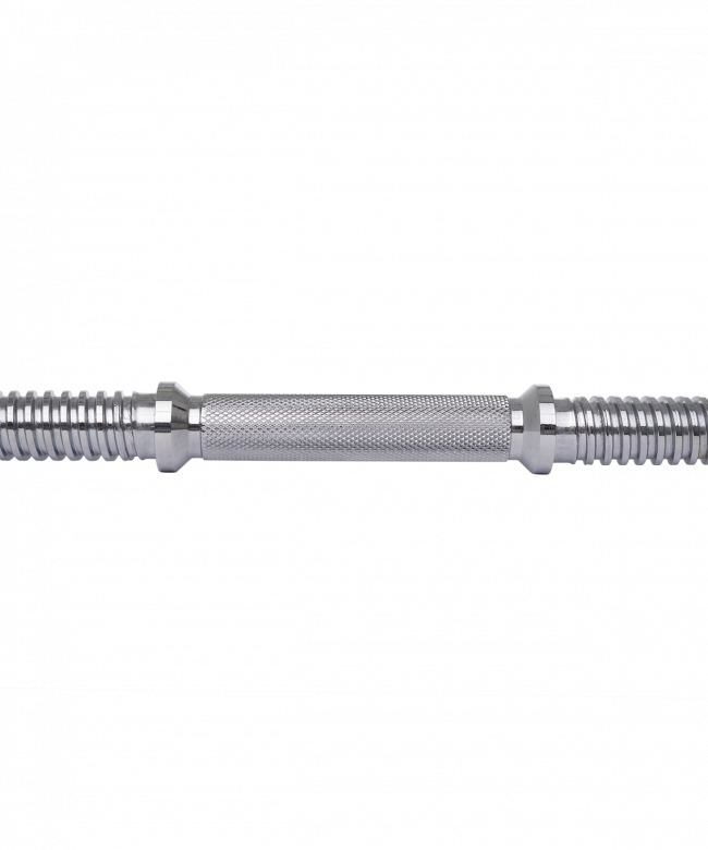Гриф гантельный BB-107 40 см, d=25 мм, металлический, хромированный 