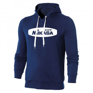 Толстовка муж. с капюшоном MIKASA MT5036-0202-S, р. S, 70% хлопок, 30% полиэстер, синий