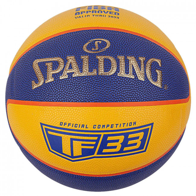 Мяч баскетбольный SPALDING TF-33 Gold р.6, 76862z, FIBA Approved, ПУ-композит, сине-желтый Мяч баскетбольный SPALDING TF-33 Gold р.6, 76862z, FIBA Approved, ПУ-композит, сине-желтый