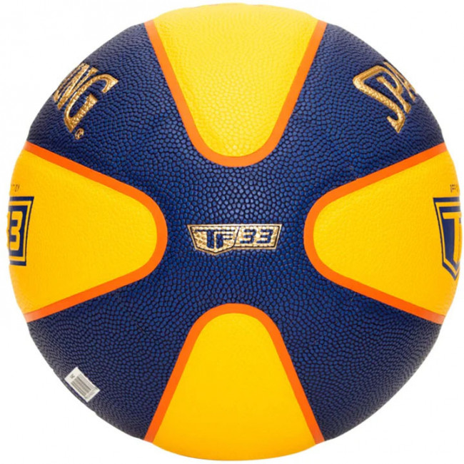 Мяч баскетбольный SPALDING TF-33 Gold р.6, 76862z, FIBA Approved, ПУ-композит, сине-желтый Мяч баскетбольный SPALDING TF-33 Gold р.6, 76862z, FIBA Approved, ПУ-композит, сине-желтый