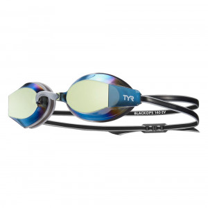 Очки для плавания "TYR Blackops 140 EV Nano Racing Mirror", арт.LGBKOPMN-751,ЗЕРКАЛЬНЫЕ линзы,черн.опр.
