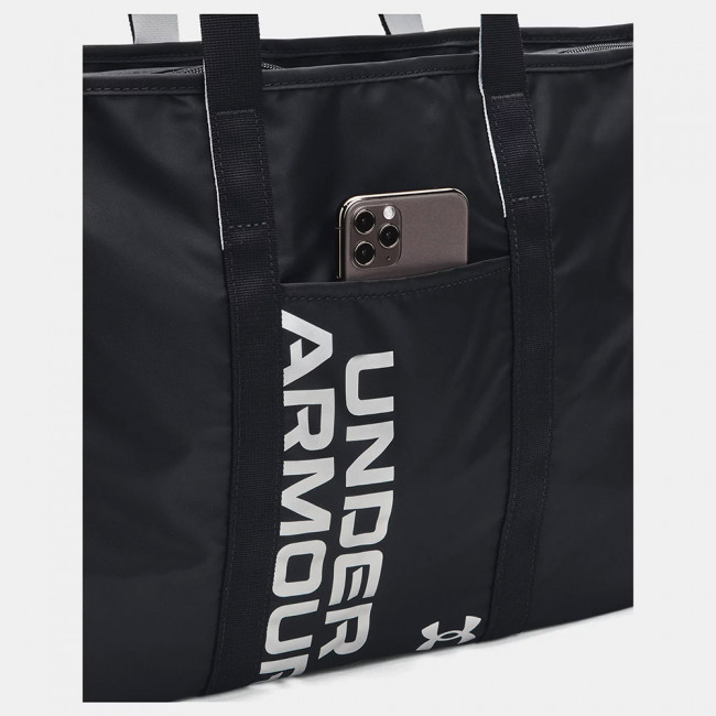 Сумка спортивная многофункциональнаяUNDER ARMOUR Favorite Metallic Tote, 1352121-003, нейлон, черно-белый 