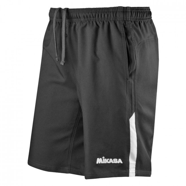 Шорты волейб. муж. MIKASA MT259-046-2XL, р.2XL, 100% полиэстер, черно-белый 
