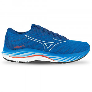Кроссовки бег. MIZUNO Wave Rider 26, J1GC2203-05,р.UK11 (рос.45), полиэст.,нейлон,EVA,резина,синий