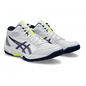 Кроссовки волейб. муж. ASICS Gel-Task MT 4 1071A102 100,р.12(рос.45),искуственная кожа, текстиль, бело-синий