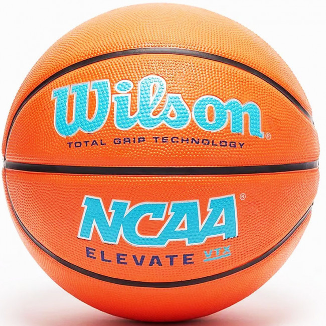 Мяч баскетбольный WILSON NCAA Elevate VTX, WZ3006802XB5, р.5, резина, бутил. камера, оранжево-черный 