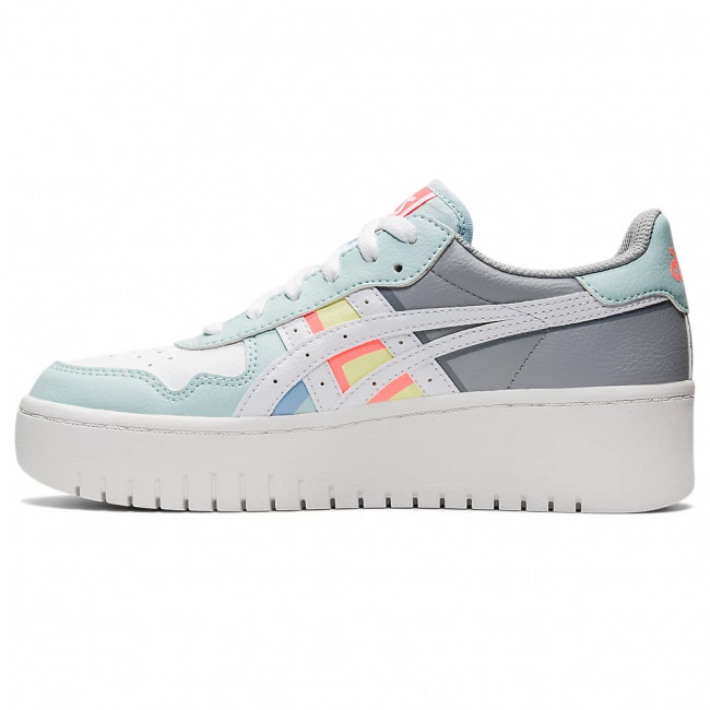 Кеды жен. ASICS Japan S PF 1202A323-104, р.9,5 (рос.40),иск. кожа, текстиль,бело-голубой 