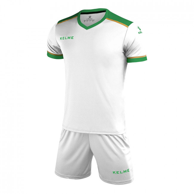 Форма футб. взросл. KELME, 3871001-105-2XL, р.2XL, 100% полиэстер, бело-зеленый 