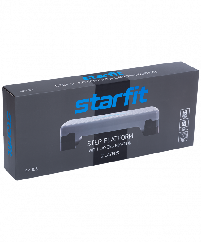 Степ-платформа SP-103 67,5х28,5х15 см, 2-уровневая 