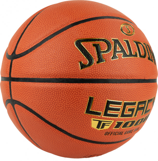 Мяч баскетбольный SPALDING TF-1000 Legacy 76-963z, р.7, FIBA, композит, нейл.корд, бут.камера,кор-чер-зол 