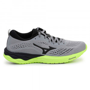 Кроссовки бег. MIZUNO Wave Revolt, J1GC218111, р.UK8 (рос.41), иск. кожа, текстиль,серый