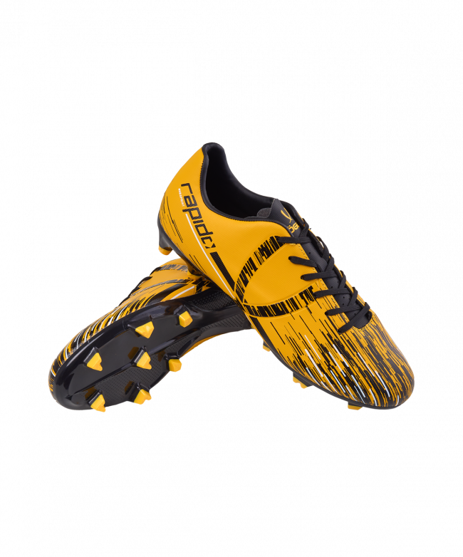 БЕЗ УПАКОВКИ Бутсы футбольные JÖGEL Rapido FG Yellow/black 