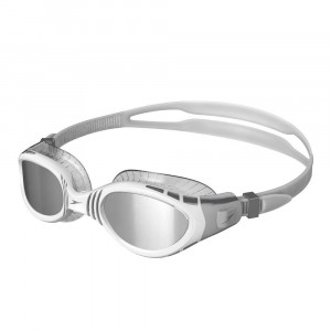 Очки для плавания "SPEEDO Futura Biofuse Flexiseal Mirror", арт.8-11316F272, ЗЕРКАЛЬНЫЕ линзы, бел опр