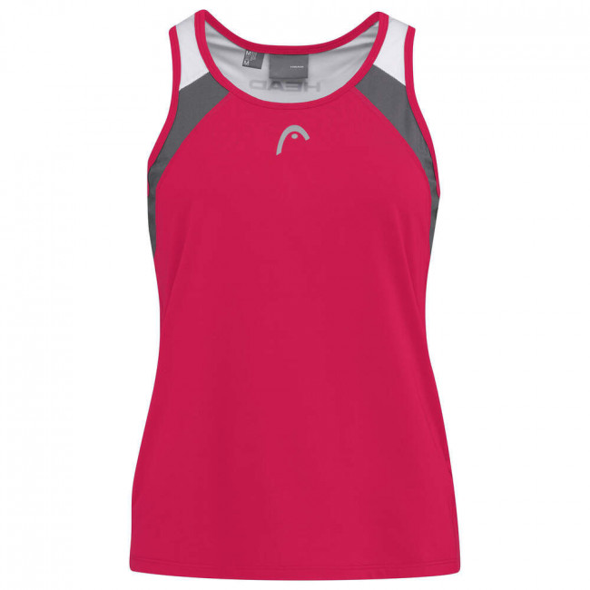 Майка жен. HEAD Club 22 Tank Top W 814461-MA-S, р.S, 92% полиэстер, 8% эластан, малиновый 