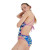 Купальник SPEEDO Rainbow Ripple Allover Freestyler,8-11714G806, р.30 (рос.42), розово-синий 