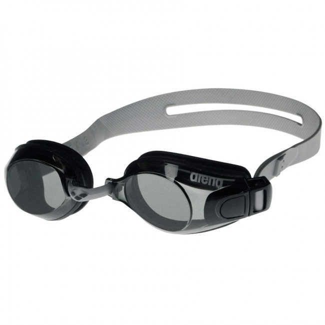 Очки для плав. "ARENA Zoom X-Fit", арт.9240455, ДЫМЧАТЫЕ линзы, регулир.перенос., черная оправа 