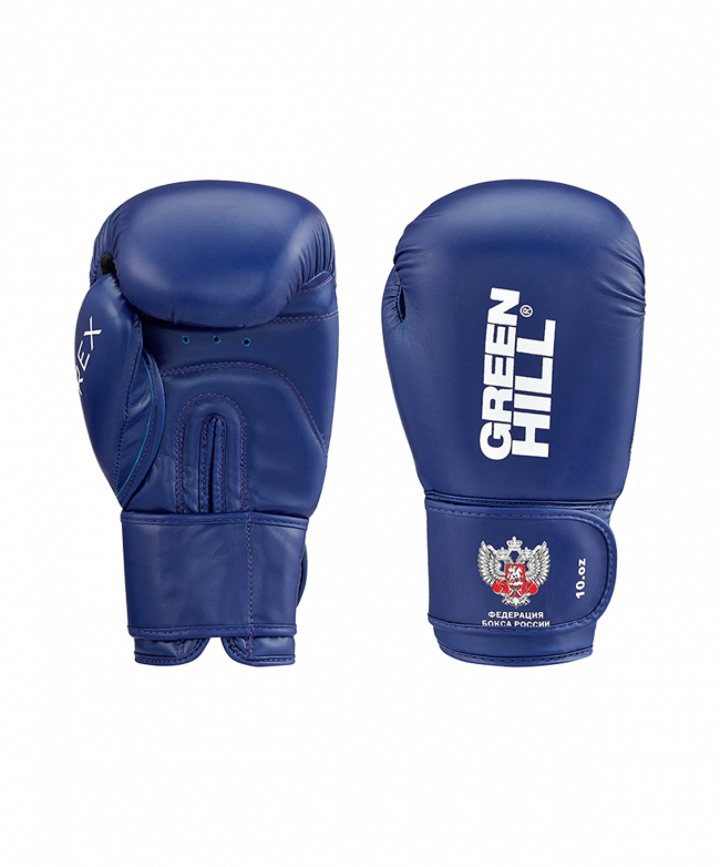 Перчатки боксерские REX BGR-2272F, 10 oz, синий 