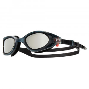 Очки для плавания "TYR Special Ops 3.0 Polarized", арт.LGSPL3-043, ЗЕРКАЛЬНЫЕ линзы, черная опр.