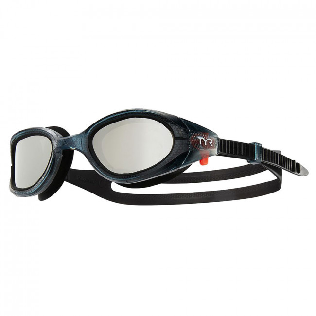 Очки для плавания "TYR Special Ops 3.0 Polarized", арт.LGSPL3-043, ЗЕРКАЛЬНЫЕ линзы, черная опр. 