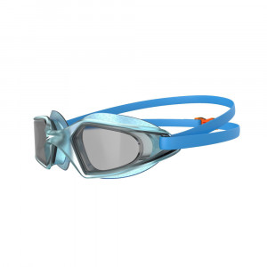 Очки для плавания детск. "SPEEDO Hydropulse Jr", арт.8-12270D658, ДЫМЧАТЫЕ линзы, голуб. оправа