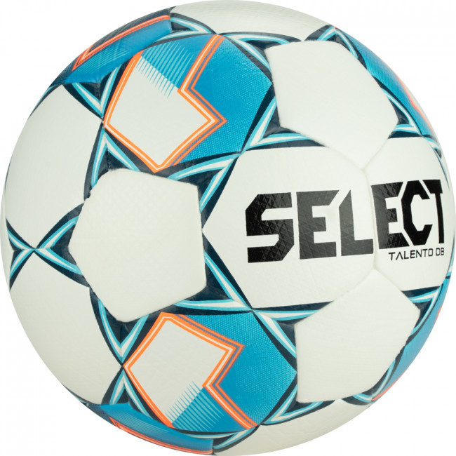 Мяч футбольный SELECT Talento DB V22, 0775846200, р.5, 32п, ПУ, гибрид.сш, бело-сине-голубой 