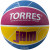 Мяч баскетбольный TORRES Jam, B023127, р.7, резина, нейлон. корд, бут. кам., син-желто-малиновый 