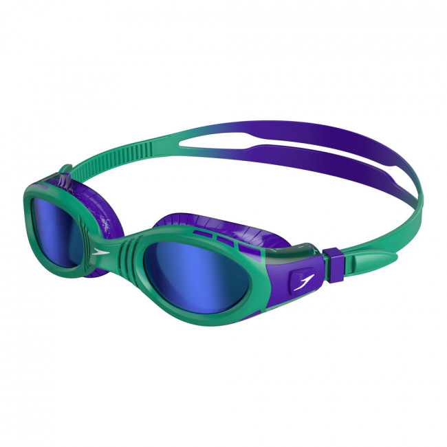 Очки для плавания детск."SPEEDO Futura Biofuse Flexiseal Mirror Jr" арт.8-11593F273, ЗЕРК линзы зел опр 