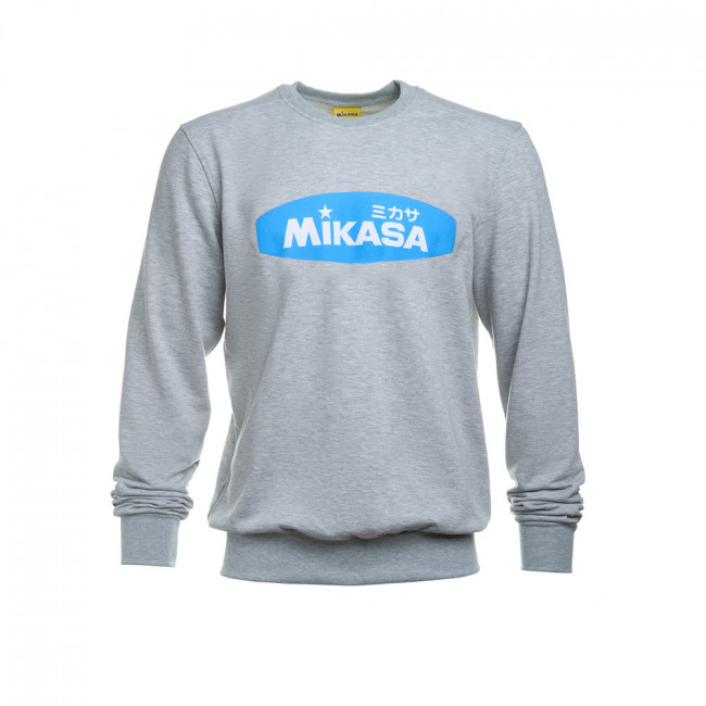 Толстовка MIKASA MT5038-V2-XL, р. XL, 70% хлопок, 30% полиэстер, серый меланж 