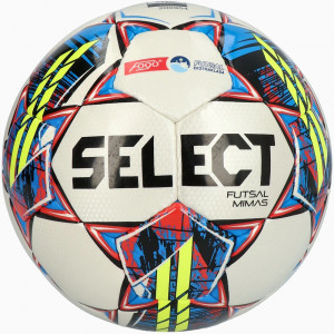 Мяч футзальный SELECT Futsal Mimas, 3553460701, р.4, FIFA Basic, 32пан, гл.ПУ, руч.сш, бел-сине-красный