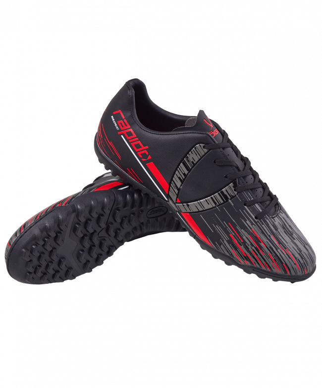 БЕЗ УПАКОВКИ Бутсы многошиповые JÖGEL Rapido TF Black/grey БЕЗ УПАКОВКИ Бутсы многошиповые JÖGEL Rapido TF Black/grey