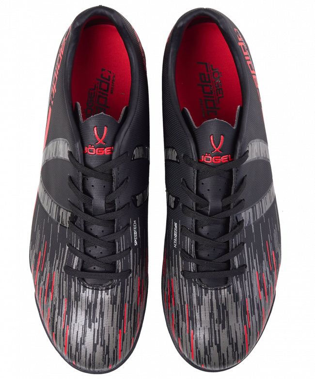 БЕЗ УПАКОВКИ Бутсы многошиповые JÖGEL Rapido TF Black/grey БЕЗ УПАКОВКИ Бутсы многошиповые JÖGEL Rapido TF Black/grey