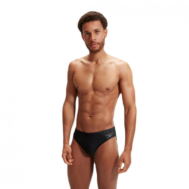 Плавки SPEEDO ECO Medley Logo 7cm brief, 8-0973916907, р.32 (рос.48), полиэст, нейлон, эласт, черный 