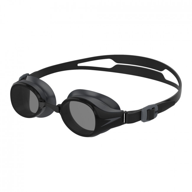Очки для плавания "SPEEDO Hydropure", арт.8-126699140, ДЫМЧАТЫЕ линзы, черная оправа 