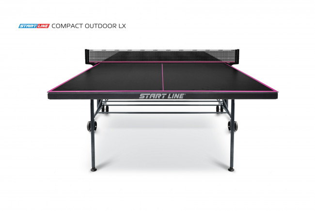 Стол теннисный Compact-2 LX Всепогодный Black 