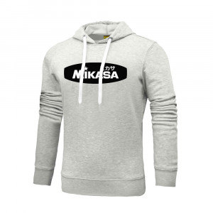 Толстовка муж. с капюшоном MIKASA MT5036-0186-XL, р.XL, 70% хлопок, 30% полиэстер, серый