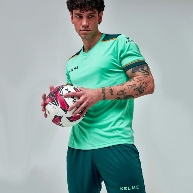 Форма футб. взросл. KELME, 3871001-328-2XL, р.2XL, 100% полиэстер, мятно-т.зеленый 