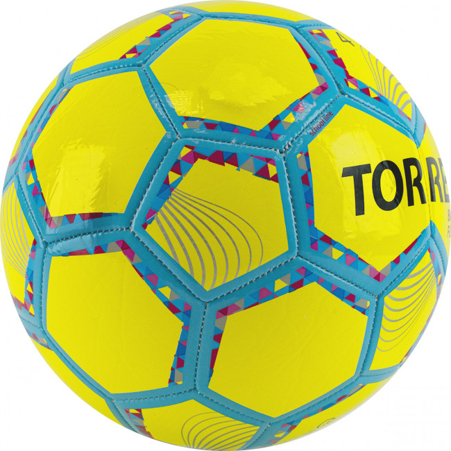 Мяч футзальный "TORRES Futsal BM 200" арт.FS32054, р.4, 32 панели. TPU, 4 подкл. слоя, желтый 