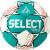 Мяч гандбольный SELECT Ultimate Replica v22, 1670847004, Lille (р.0), EHF Appr, ПУ, руч.сш, бирюз.-белый 