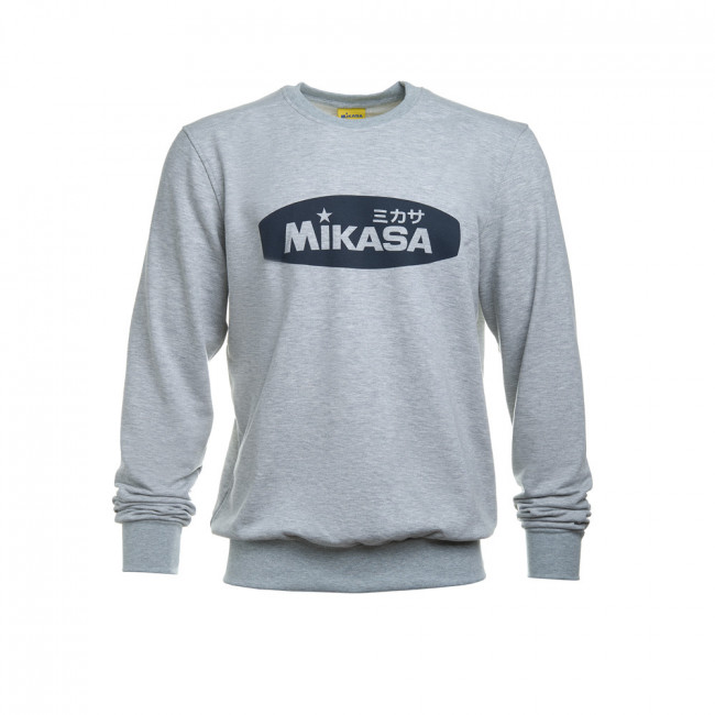 Толстовка MIKASA MT5038-V4-XL, р. XL, 70% хлопок, 30% полиэстер, серый меланж 