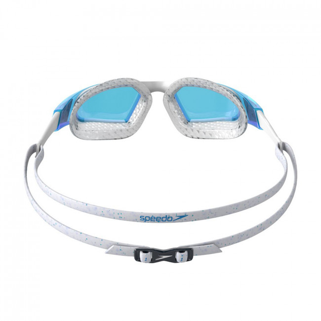 Очки для плавания "SPEEDO Aquapulse Pro", арт.8-12264D641, СИНИЕ линзы, прозрачная оправа 