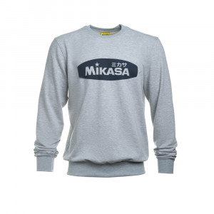 Толстовка MIKASA MT5038-V4-M, р. M, 70% хлопок, 30% полиэстер, серый меланж