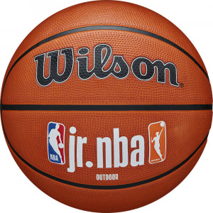 Мяч баскетбольный WILSON JR. NBA Authentic Outdoor, арт. WZ3011801XB6, р.6 резина, бутил. камера, коричневый