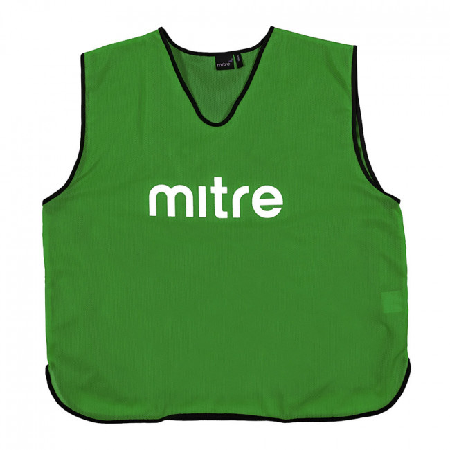 Манишка тренировочная "MITRE" арт. Т21503GG2-SR, р.SR(объем груди 122см), полиэстер, зеленый 