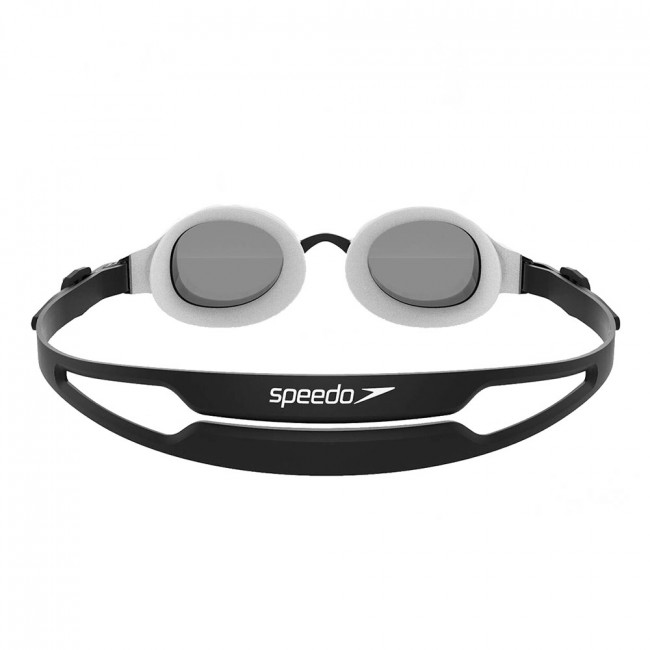 Очки для плавания "SPEEDO Hydropure", арт.8-126697988, ДЫМЧАТЫЕ линзы, черная оправа 