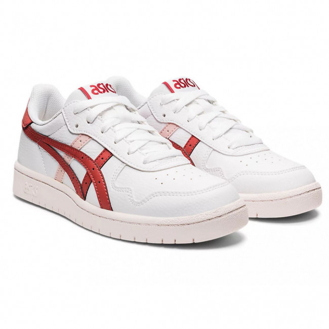 Кеды жен. ASICS Japan S 1202A118-111, р.7.5 (рос.37,5),иск. кожа, текстиль, бело-красный 