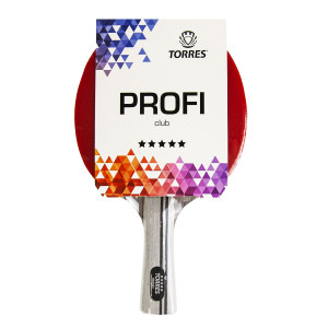 Ракетка для настольного тенниса TORRES Profi 5*, арт.TT21009, для спортсменов, накладка 2,0 мм, конич. ручка
